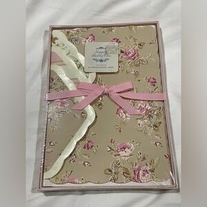 Vintage Simply Shabby Chic Floral Castle Collection Stationary Set~NIP